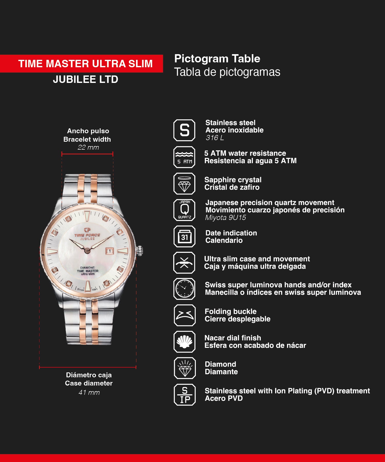 <tc>TIME MASTER ULTRA SLIM JUBILEE</tc>