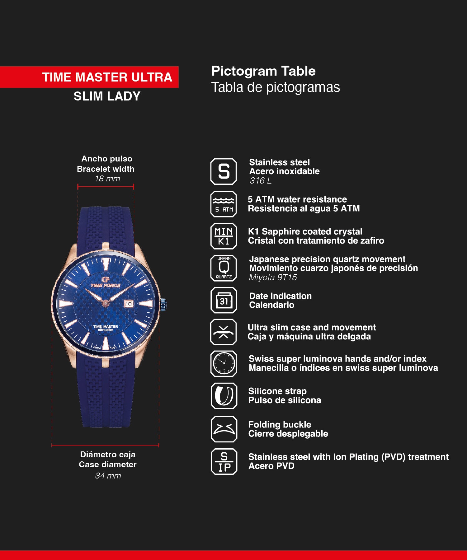 <tc>Time Master Ultra Slim Lady</tc>